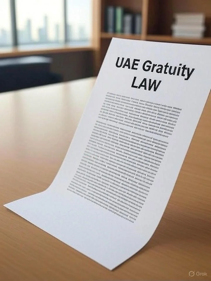 UAE Gratuity Law Guide 2025 - End Of Service Benefits